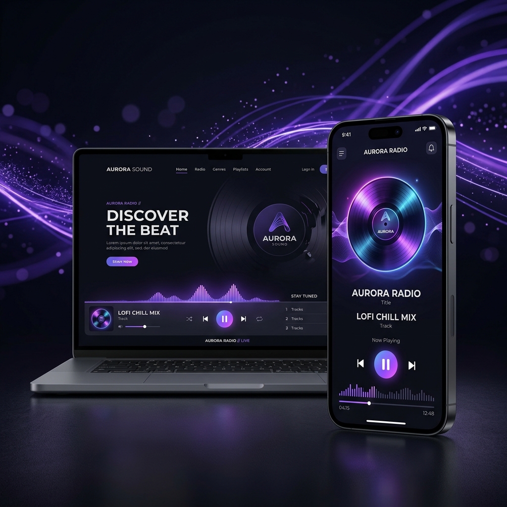 Página Web y App para Radio